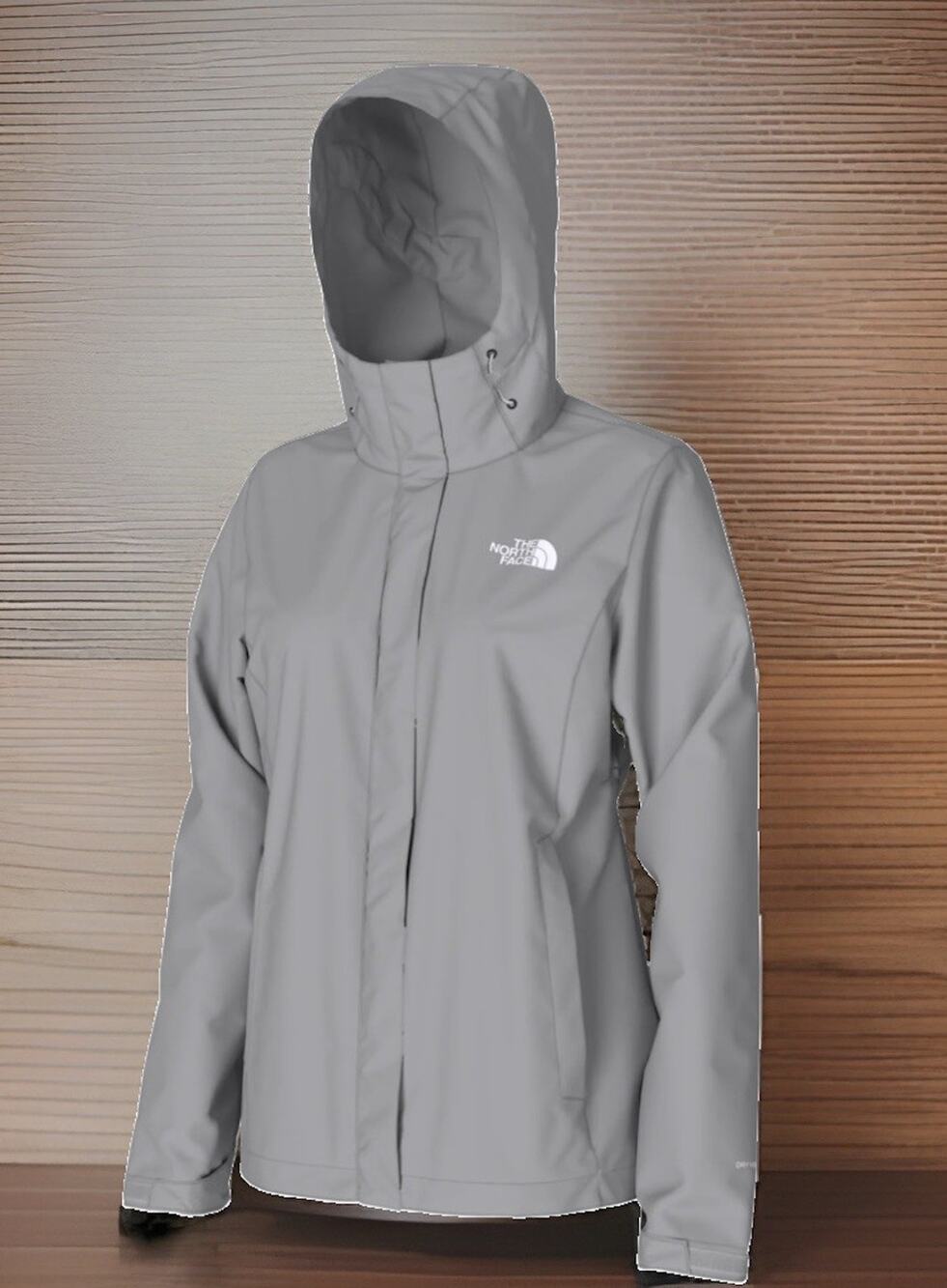 THE NORTH FACE Venture Grey Waterproof Hooded Rain Jacket Womens Small NEW
